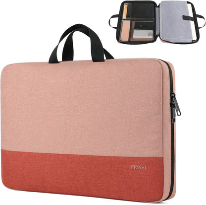 Ytonet Laptop Case, 15.6 inch TSA Laptop Sleeve Computer Bag Water Resistant Computer Case Carrying Cover Compatible for Lenovo, HP, Dell, Asus Notebook, Gifts for Men Women, Grey