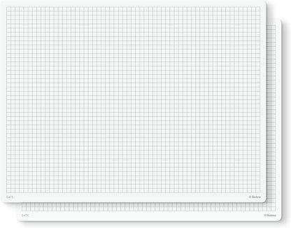 Notsu Dot Grid Desk Notepad 2 Pack | Minimalist Dotted Memo Mouse Pads with Premium Thick Paper, Small 5.5" x 8.5"