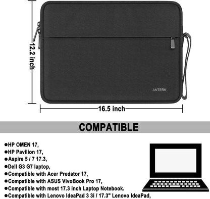 Laptop Sleeve 14 Inch, Water Resistant Traveling Computer Cover with Handle, Shockproof Protective Carrying Laptop Case Compatible for 14 Inch MacBook Air/Pro, HP, Dell, Asus, Lenovo, Black