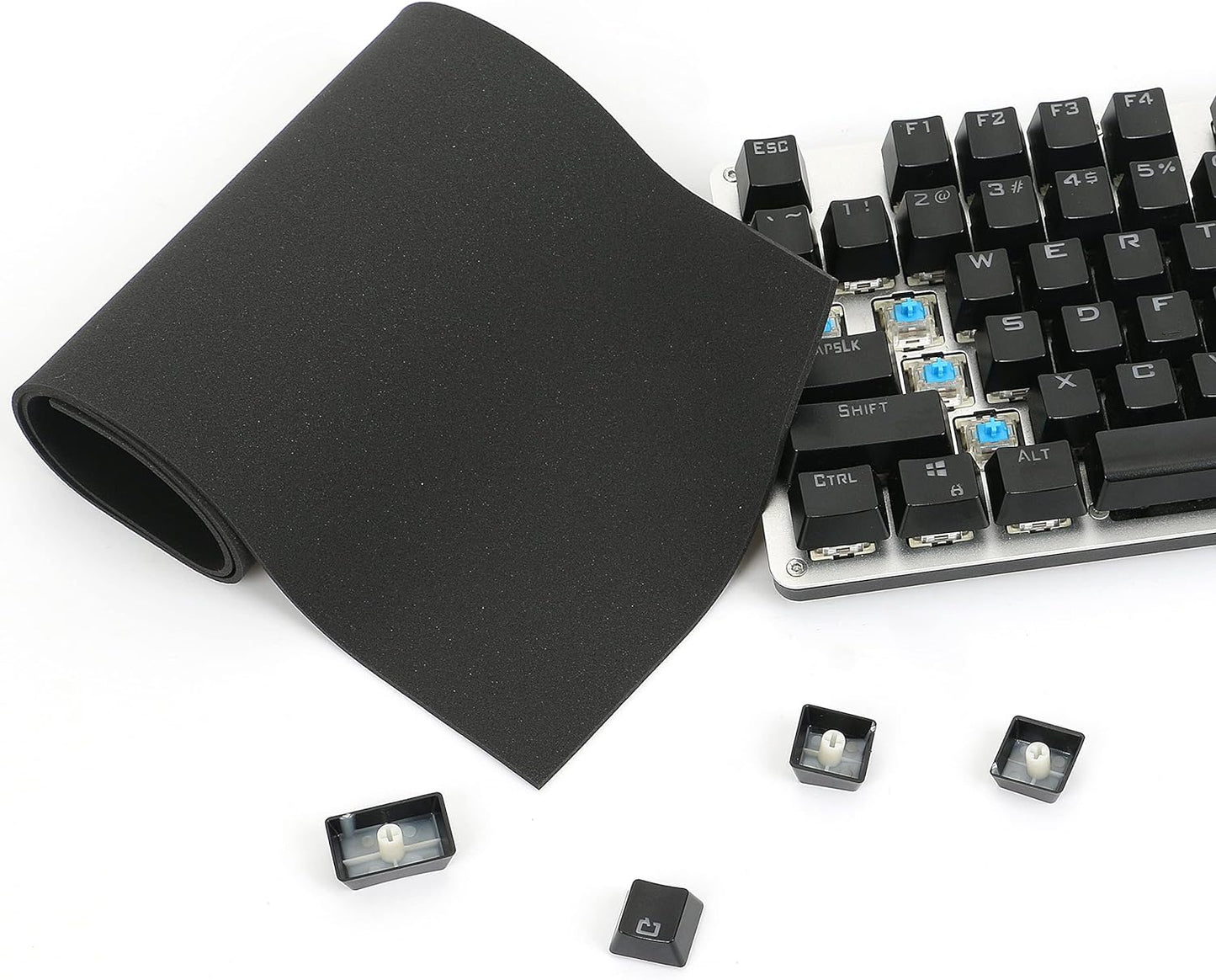 HONKID Keyboard Foam, Sound Dampening Foam for Mechanical Keyboard Bottom, Made of LE-20 Poron, Black (H 2mm)