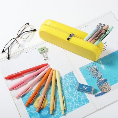 Mr. Pen- Silicone Pencil Case, Aesthetic Pencil Bag for Women, Makeup Pouch, Multifunctional Pouch for Stationery, Cosmetics and Electrical Goods Storage