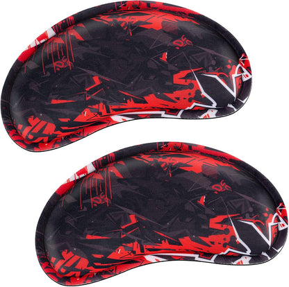 Mouse Wrist Rest, Canjoy 2 Pack Memory Foam Soft Fabric Mouse Wrist Rest Pad Support Cushion with Anti-Skid Rubber Base,Ergonomic Pain Relief Mouse Hand Rest (Black)