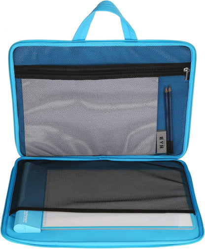 Protective Case for A4 Tracing LED Light Pad, Carrying Bag Travel Storage Case Pouch Cover with Pockets, for Laptop, Notebook, Most Tracing Light Table Pink