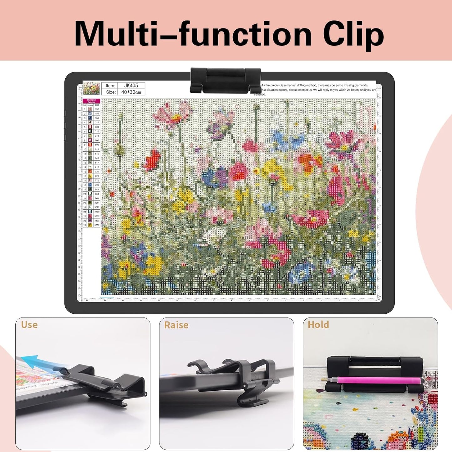 YINGWOND Rechargeable A4 Light Box for Tracing,Ultra-Thin 9000LUX Super Bright Wireless Light Pad with Adjustable Brightness Color,13.9x10 in Light Board for Diamond Painting Drawing Sketching