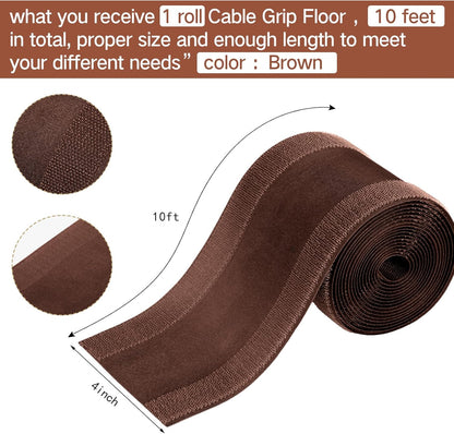 WILLBOND Carpet Cord Cover Cable Protector Floor Cover Cable Protector Management Only for Commercial Office Carpet(19.69 ft,Black)