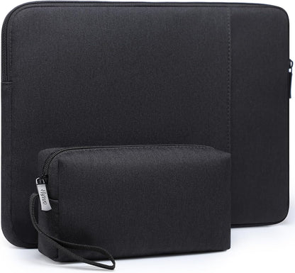HYZUO 17-17.3 Inch Laptop Sleeve Bag Set for 17" 17.3" HP/Lenovo/Dell/ASUS/Acer/LG/Toshiba/MSI Gaming Laptop/Razer Blade 17/18, Notebook Protective Case for Men Women, Black