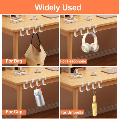 2PCS Purse Hook for Table - Heavy Duty Purse Hanger for Table High-Strength Alloy Materials Purse Holder for Desk Can Hook Bags, Umbrellas, Keys, Cups and Headphone