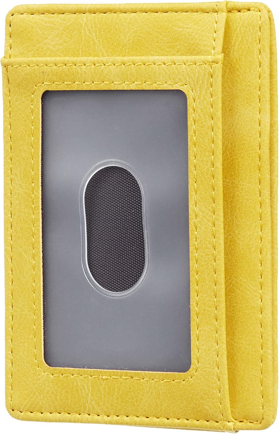 Travelambo Slim Wallet Front Pocket Minimalist Leather RFID Blocking Medium Size