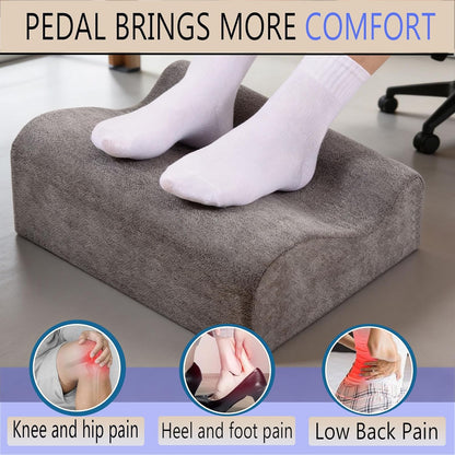 Foot Rest for Under Desk at Work,At Work Soft Ergonomic Footrest,Support Foot Pillow,Heel Chair,Leg Elevation Pillow,(Blue)