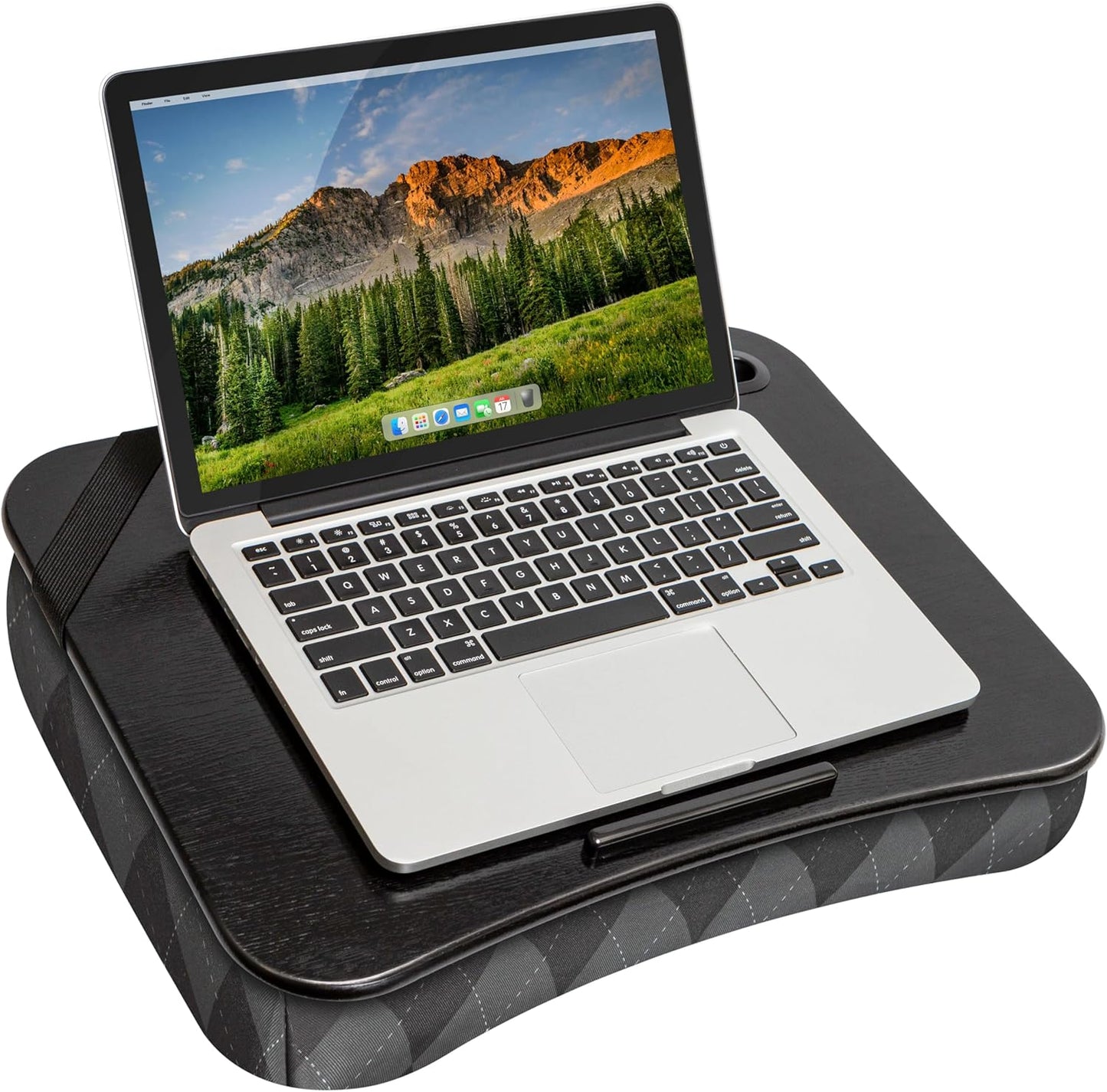 LAPGEAR Designer Lap Desk with Phone Holder and Device Ledge - Arrow Stripes - Fits up to 15.6 Inch Laptops - Style No. 45411