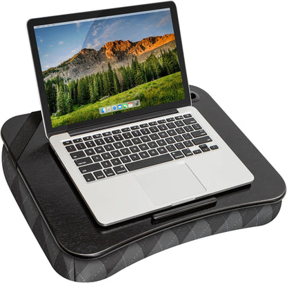 LAPGEAR Designer Lap Desk with Phone Holder and Device Ledge - Arrow Stripes - Fits up to 15.6 Inch Laptops - Style No. 45411