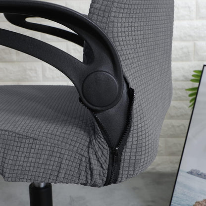 FORCHEER Office Chair Armrest Covers 12-15 Inch Velvet Elastic Black Arm Rest Covers for Desk Computer Chairs Washable
