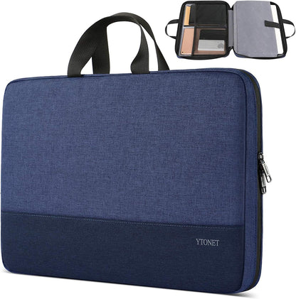 Ytonet Laptop Case, 15.6 inch TSA Laptop Sleeve Computer Bag Water Resistant Computer Case Carrying Cover Compatible for Lenovo, HP, Dell, Asus Notebook, Gifts for Men Women, Grey