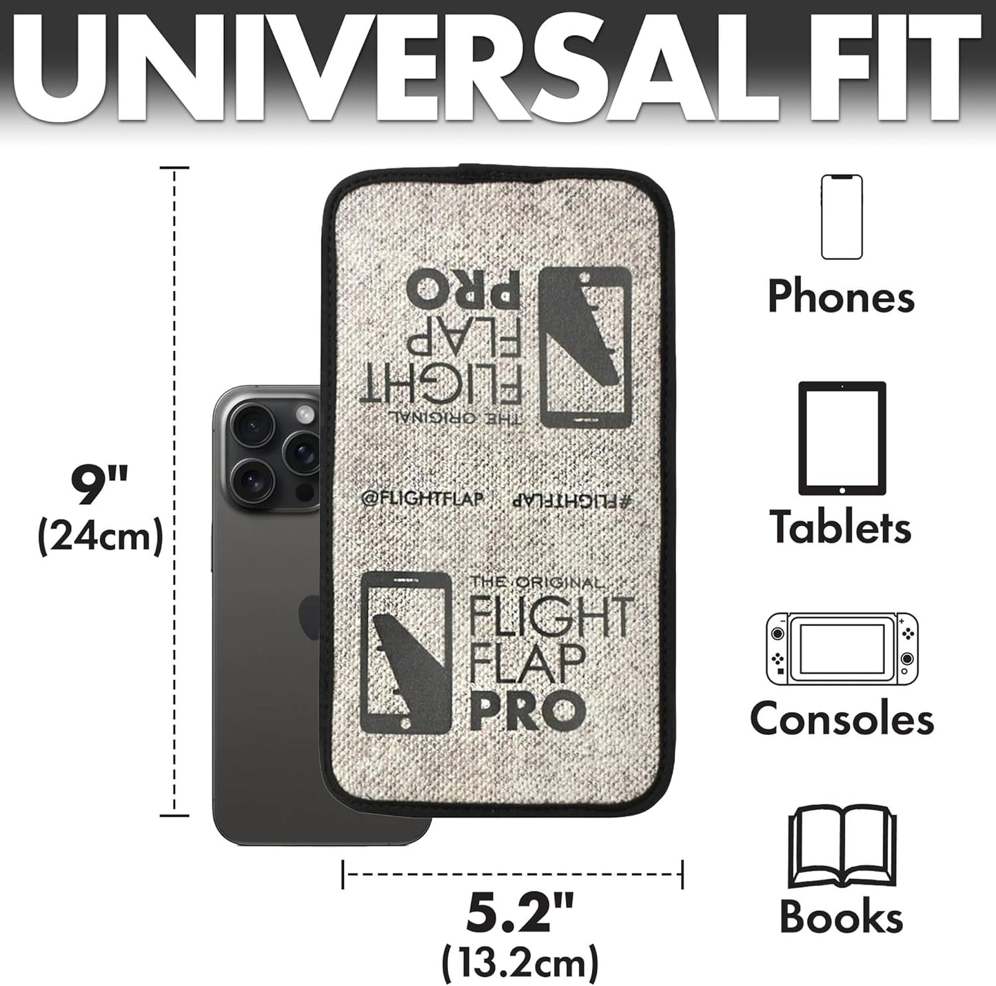 Flight Flap Airplane Phone Holder, Flexible Cell Phone Holder, Folding Cellphone Stand for Desk, Bed, Office, Treadmill - Airplane Gadgets for Long Travel Accessories - Plane Essentials (Green)