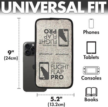 Flight Flap Airplane Phone Holder, Flexible Cell Phone Holder, Folding Cellphone Stand for Desk, Bed, Office, Treadmill - Airplane Gadgets for Long Travel Accessories - Plane Essentials (Green)