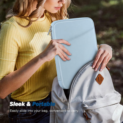 MoKo 9-11 Inch Tablet Sleeve Case, Fits New 11inch iPad Air M4/Pro M5, iPad A16 11", i-Pad 10/9/8/7th/Air 5/4th 10.9"/10.2", Tab S9/S8 11", Protective Bag Carrying Case with Pocket, Dark Gray