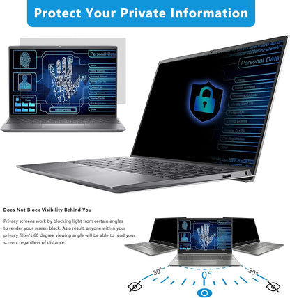 [2 Pack] 27 Inch Computer Privacy Screen , 16:9 Aspect Ratio Monitor Privacy Filter with Anti-Glare, Anti-Blue Light & Anti-Spy Protection, Removable Anti-Scratch Screen Protector for 27-Inch Widescreen Monitors