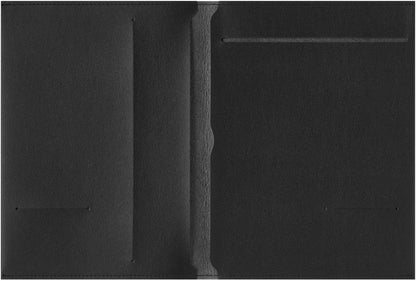Maruman Mnemosyne Lined Notebook- Vertical A5, 5.83" x 8.27", 70 Sheets / 140 Pages, 7mm College Ruled With Center Line Journal, Perforated Pages & Wire-Bound to Lay Flat, Black, Made in Japan - Colors B