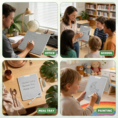 UNCLE BOARD 10 inch x 6 inch Dry Erase Board, Magnetic Small White Board with 3 Magnetic Pens, Portable Student Whiteboard - Perfect for Planning, Drawing, Memos, to-Do Lists.
