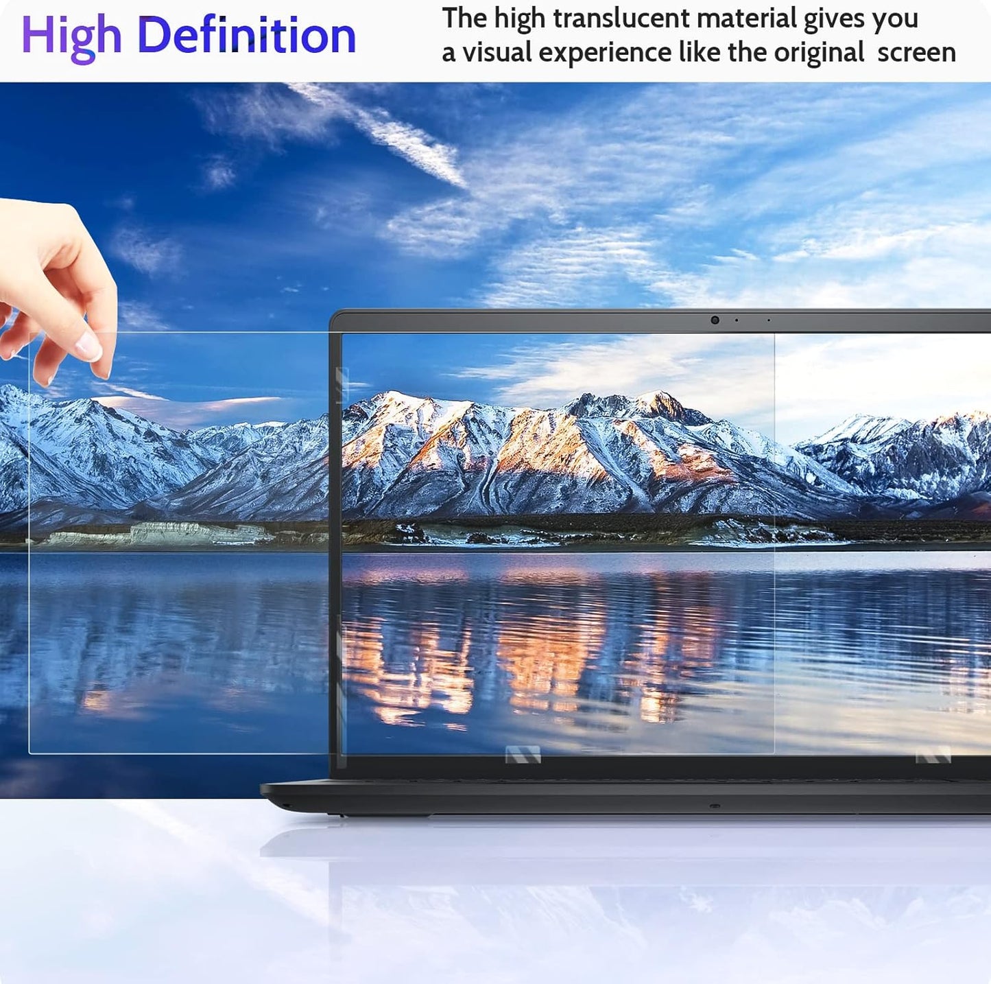 Peslv 15.6 Inch Laptop Privacy Screen Compatible With Lenovo Hp Dell Acer Asus Thinkpad Envy Xps, 16:9 Aspect Removable Anti Glare Blue Light Filter Protector, 15 In Computer Monitor Security Shield