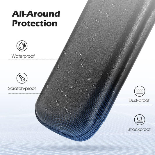 AGPTEK Case Holder for Apple Pencil, Slim PU Leather Carrying Case Pouch Cover Compatible with Apple Pen Accessories, USB Cable, Earphone,Samsung Stylus iPad Pro Pen/Pencil, Recording Pen, Gray