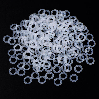 Sumind 200 Pieces O Ring Keyboard, O Rings Keycaps, Clear Rubber Keycap Dampeners with Plastic Storage Box for Mx Switch and Mechanical Keys