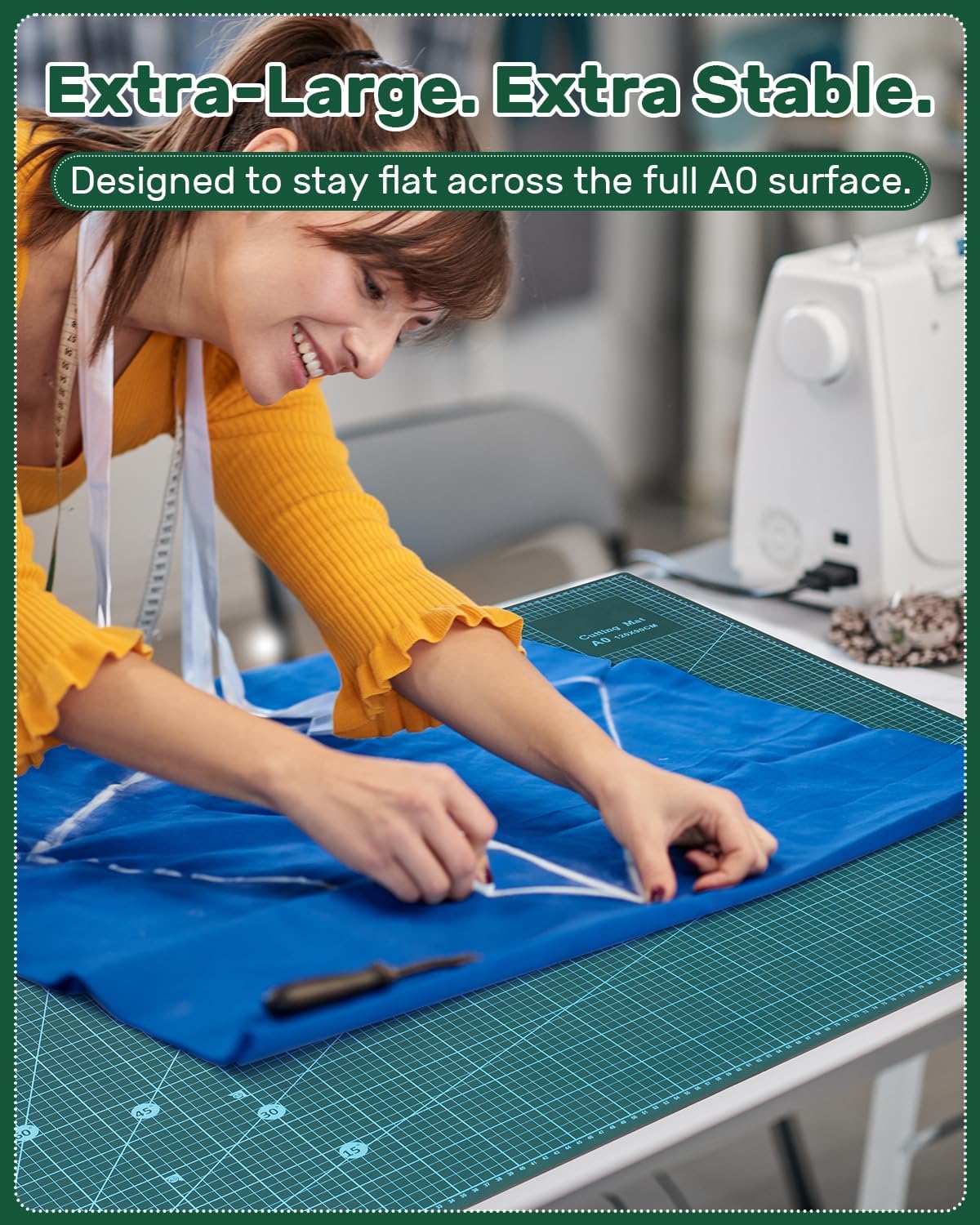 Self Healing Cutting Mat, 17" x 23", Double-Sided Rotary Cutting Mat for Sewing, Quilting, Scrapbooking & Craft, Large Craft Cutting Board for Hobby Use(A2)