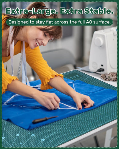 Self Healing Cutting Mat, 17" x 23", Double-Sided Rotary Cutting Mat for Sewing, Quilting, Scrapbooking & Craft, Large Craft Cutting Board for Hobby Use(A2)