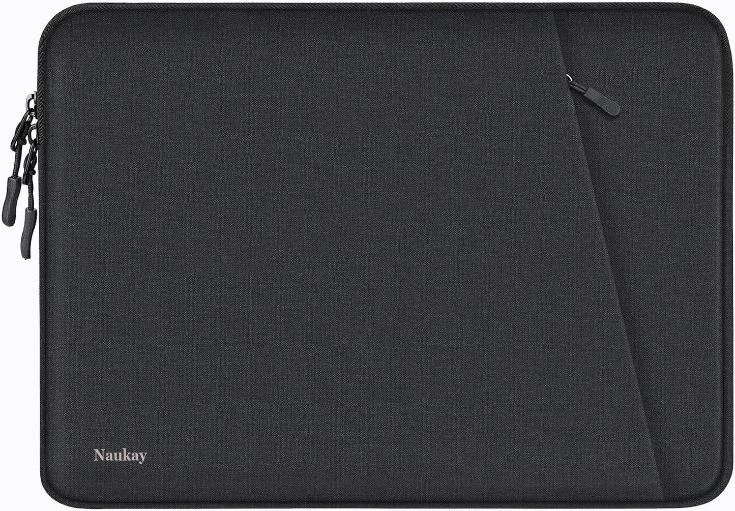 Laptop Sleeve Case 13.3 inch, Shockproof Protective Computer Cover with Accessories Pocket, Portable Laptop Bag Compatible with MacBook Air/Pro 13-13.3 inch, Compatible for MacBook Pro 14 inch, Black | Shockproof