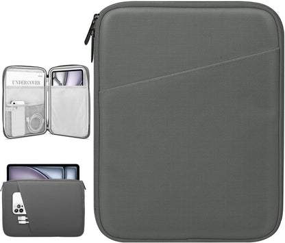 Dadanism 9-11" Tablet Sleeve Bag Carrying Case for iPad (A16) 11th Gen 11", iPad 10th Gen 10.9" Air 5/4, iPad Air M4/Pro 11", iPad 9/8/7th, Galaxy Tab A11+ Plus 11", Remarkable 2 10.3", Black
