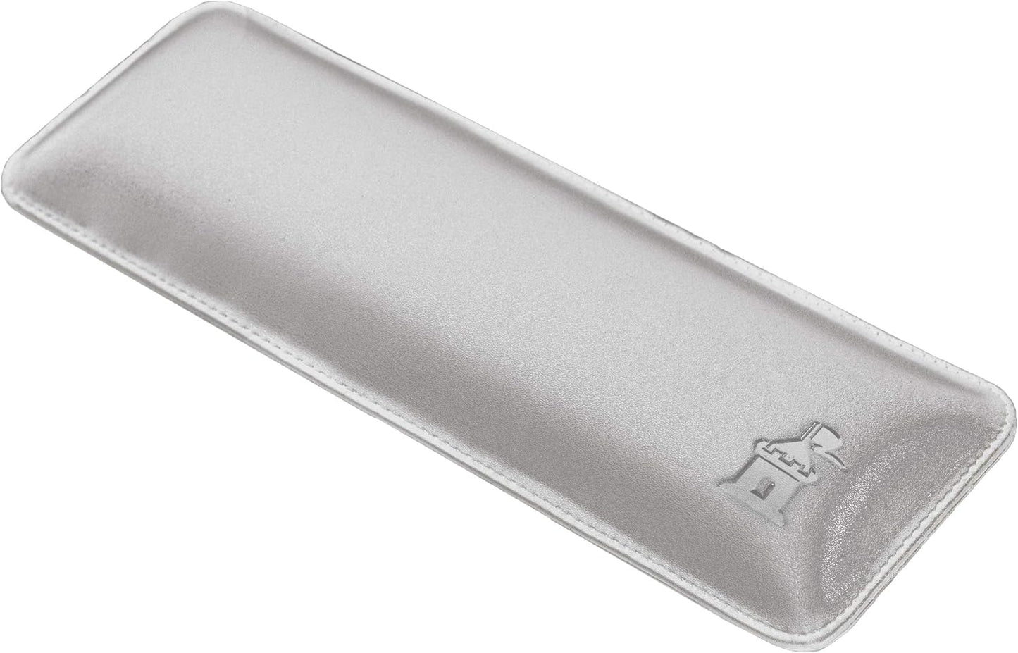 Bailey Compact by Castle - Wrist Rest for Keyboards with Around 61 Keys - Leather Ergonomic Computer Extra Firm Keyboard Wrist Support for Typists, Gaming, Heavy Office Use (Stone, Compact Size)