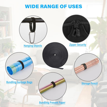 12 Inch Multi-Colour Cable Ties 50 PCS Reusable Fastening Cable Straps Adjustable Hook & Loop Organizer Straps Cords Management for Home, Office and Data Centers