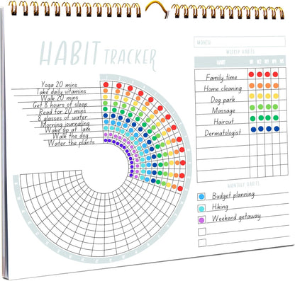 Lamare 2026 Habit Tracker Calendar – Premium Daily Habit Tracker Journal and Goal Board, Workout Motivation & Productivity Tool