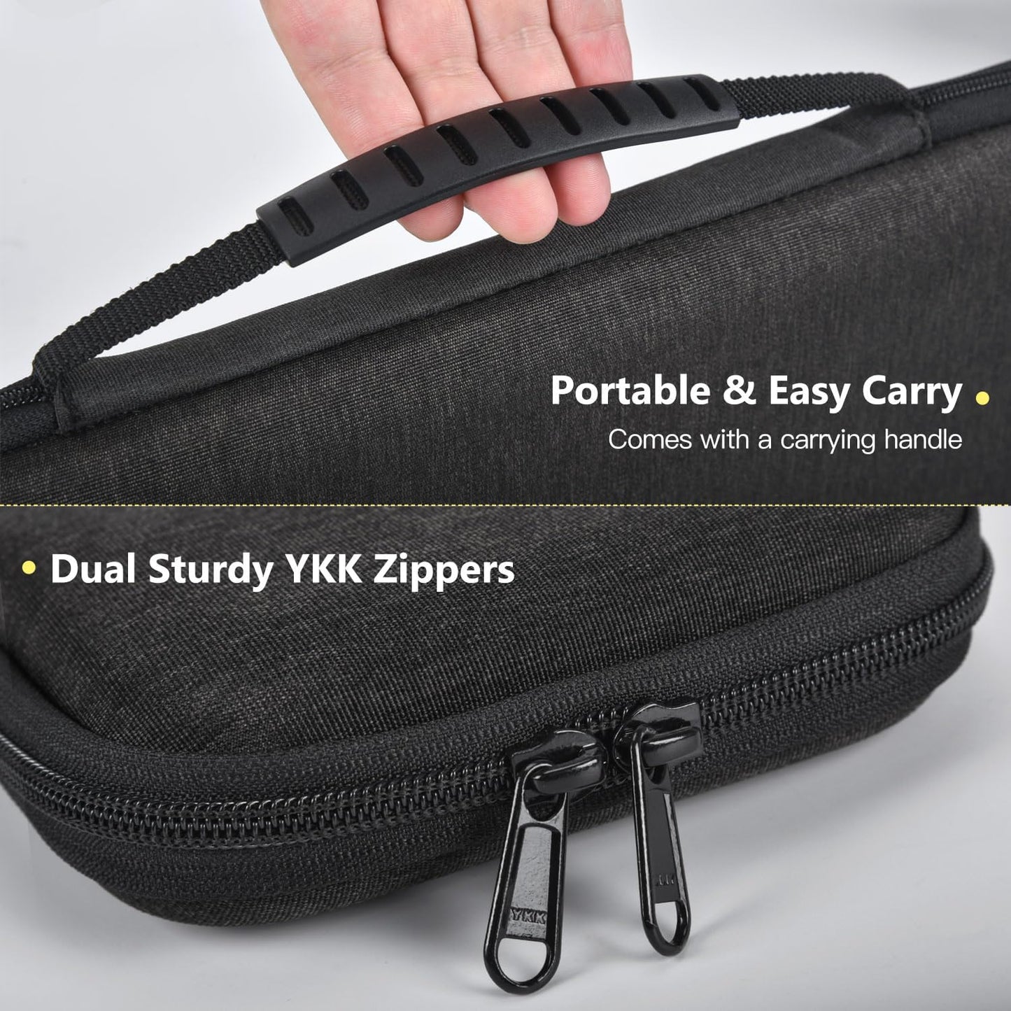 Hard Keyboard Carrying Case for Logitech Pebble Keys 2 K380s & Logitech K380 Bluetooth Keyboard Case + M350 Pebble Mouse Combo, Wireless Keyboard Shockproof Protective Travel Bag, Black