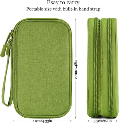 CAOODKDK Electronics Accessories Organizer Pouch Bag, Travel Universal Organizer for Cable, Charger, Phone, SD Card, Business Travel Gadget Bag