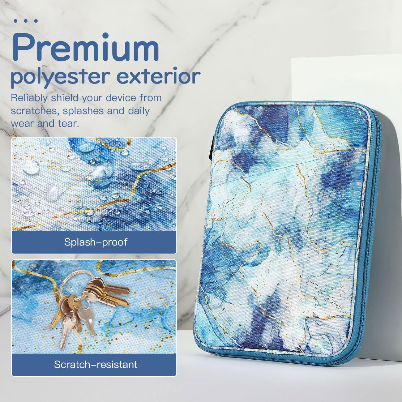 Dadanism 9-11" Tablet Sleeve Bag Carrying Case for iPad (A16) 11th Gen 11", iPad 10th Gen 10.9" Air 5/4, iPad Air M4/Pro 11", iPad 9/8/7th, Galaxy Tab A11+ Plus 11", Remarkable 2 10.3", Black