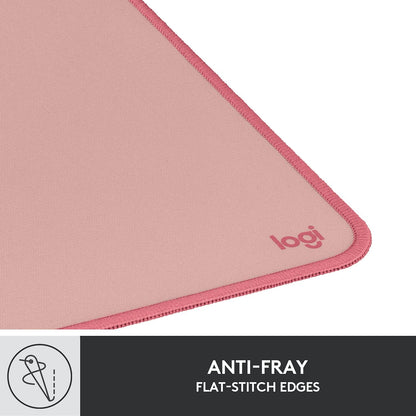 Logitech Desk Mat - Studio Series, Multifunctional Large Desk Pad, Extended Mouse Mat, Office Desk Protector with Anti-Slip Base, Spill-Resistant Durable Design, in Mid-Grey