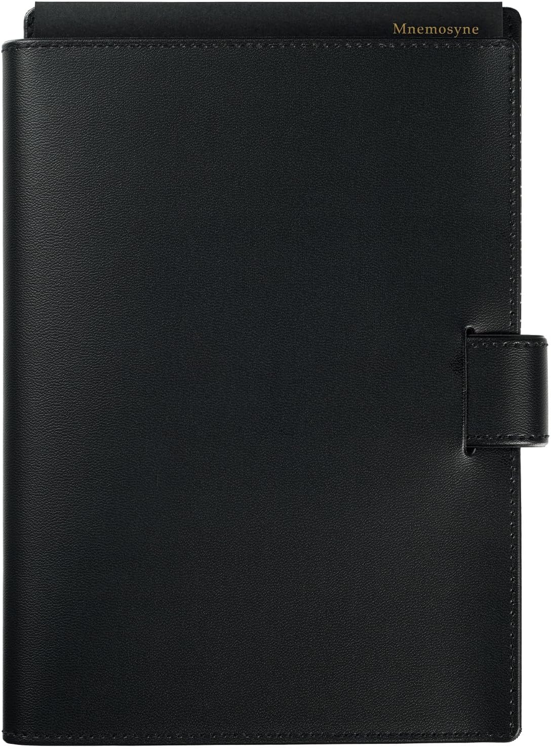 Maruman Mnemosyne Lined Notebook- Vertical A5, 5.83" x 8.27", 70 Sheets / 140 Pages, 7mm College Ruled With Center Line Journal, Perforated Pages & Wire-Bound to Lay Flat, Black, Made in Japan - Colors B
