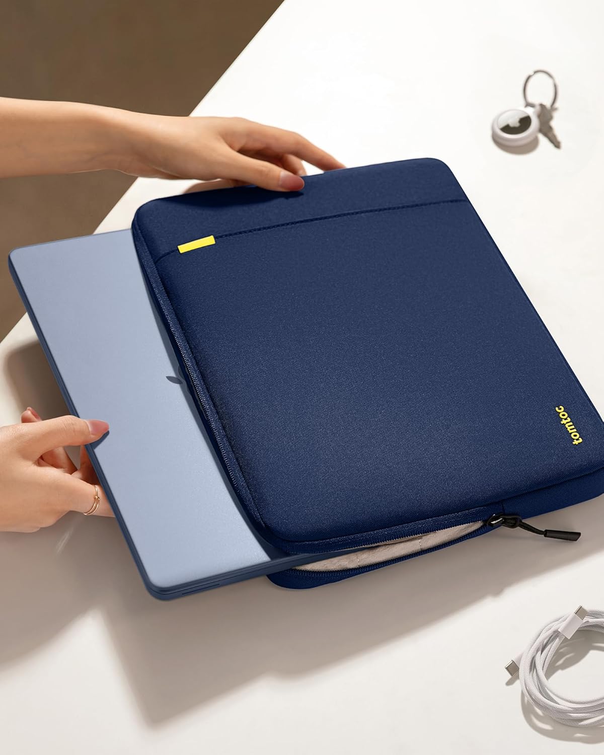 tomtoc 360° Protective Tablet Sleeve for 2026 iPad Air 11-inch (M4/M3/M2), iPad Pro 11-inch (M5/M4/4th/3rd/2nd/1st Gen) with Magic Keyboard/Smart Keyboard Folio, 11" iPad Water-Resistant Tablet Case