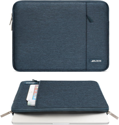 MOSISO Laptop Case 13.3 inch, 13-13.3 inch Laptop Sleeve Compatible with MacBook Air/Pro 13/Pro 14 M5 M4 M3 M2 M1, HP Dell ASUS Lenovo,Polyester Vertical Computer Sleeve Bag with Pocket, Antique Green - Colors B
