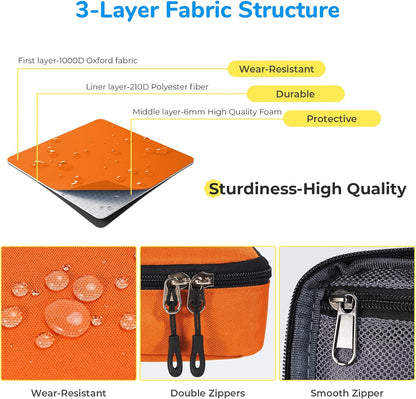 ECHSRT Large Pencil Case, Aesthetic Pen Pouch with Big Capacity, Minimalist Portable Stationery Bag with Handle for Office Organizer Aesthetic Pencil Cases