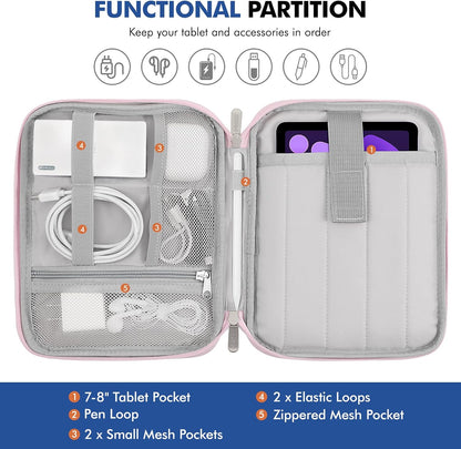 MoKo 9-11 Inch Tablet Sleeve Carrying Case with Handle, Padded Protective Travel Bag for New 11-inch iPad Air 4 2026/Pro M5/ A16, iPad 10th/Air 5/4th 10.9, i-Pad 9/8th 10.2,Tab S9/S8 11, Black