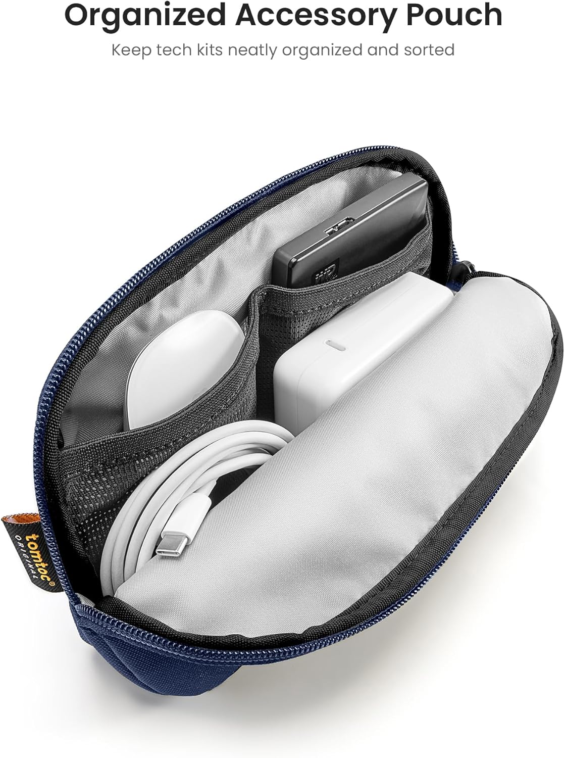 tomtoc 360 Protective Laptop Sleeve Set for 14-inch MacBook Pro M5 Pro/Max (2026) A3426 A3427 A3434 M4/M3/M2/M1 A3112 A3401 A3185, Water-Resistant Lapop Case Bag with Accessory Pouch for Dell XPS 14