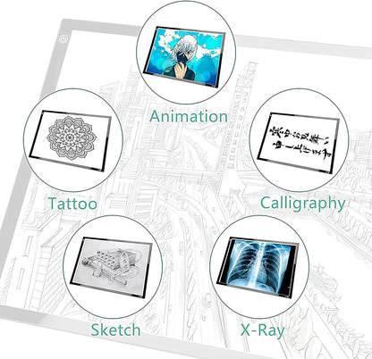 lqiflvc Extra Large Artist Light Box A0 Tracer LED Artcraft Tracing Pad Used 47in for Large-Scale Diamond Painting Production/Corporate Advertising Display/School Painting Works Display