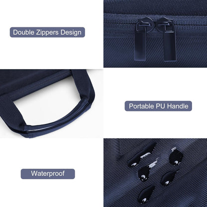 MOSISO 15.6-16 inch Laptop Hard Case, 15 inch Shockproof Waterproof Laptop Case Hard Shell Compatible with MacBook HP Dell, Carrying Sleeve Computer Bag with Sturdy Handle&Front Pocket&Belt, Black