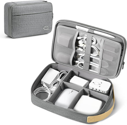 Travelkin Cord Organizer Travel, Electronic Organizer Travel Case, Cable Organizer Bag For Cords,Chargers Phone, Sd Card,Usbs (Black)
