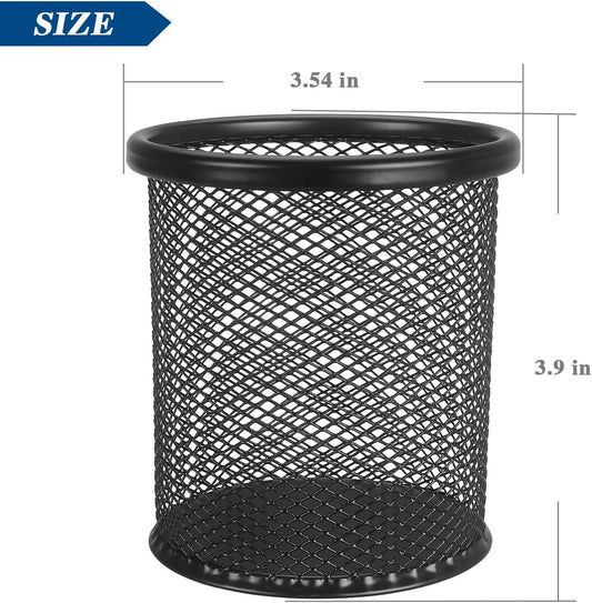 Tamaki Pen Holder Cup for Desk, Desk Organizer Wire Mesh Pencil Cup Holder for Desk Office Pen Organizer (Purple)