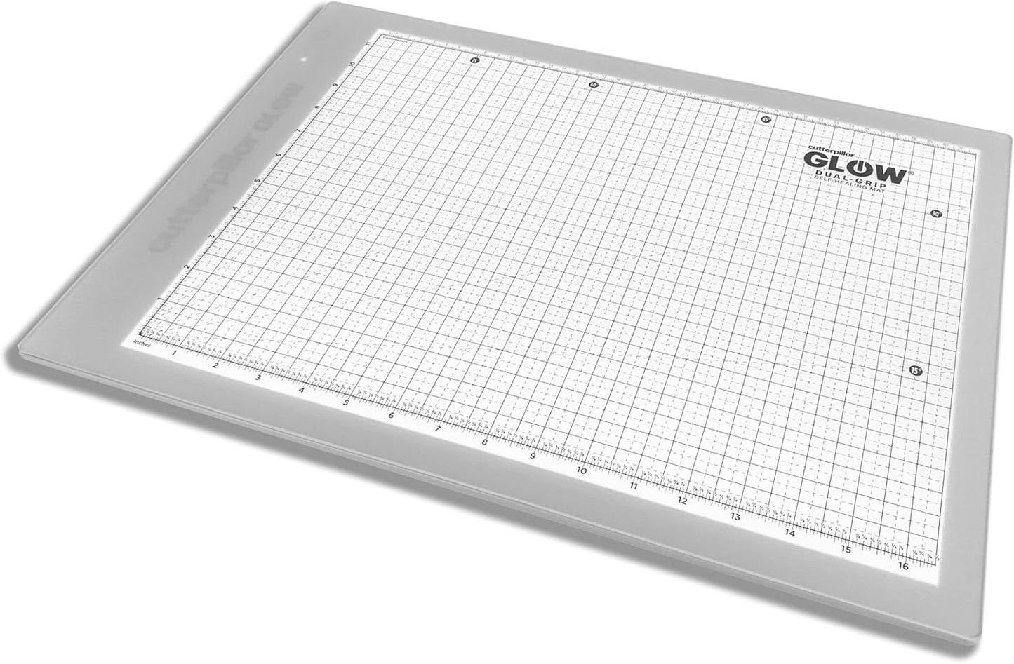 Cutterpillar Glow Elite Mini Light Board — LED Craft & Quilting Light Pad — Compact & Portable 10" x 13" Size — 4 Brightness Levels, Magnetic Base & Self-Healing Cutting Mat