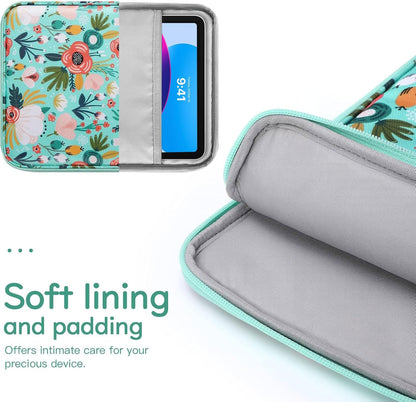Dadanism 9-11" Tablet Sleeve Bag Carrying Case for iPad (A16) 11th Gen 11", iPad 10th Gen 10.9" Air 5/4, iPad Air M4/Pro 11", iPad 9/8/7th, Galaxy Tab A11+ Plus 11", Remarkable 2 10.3", Black