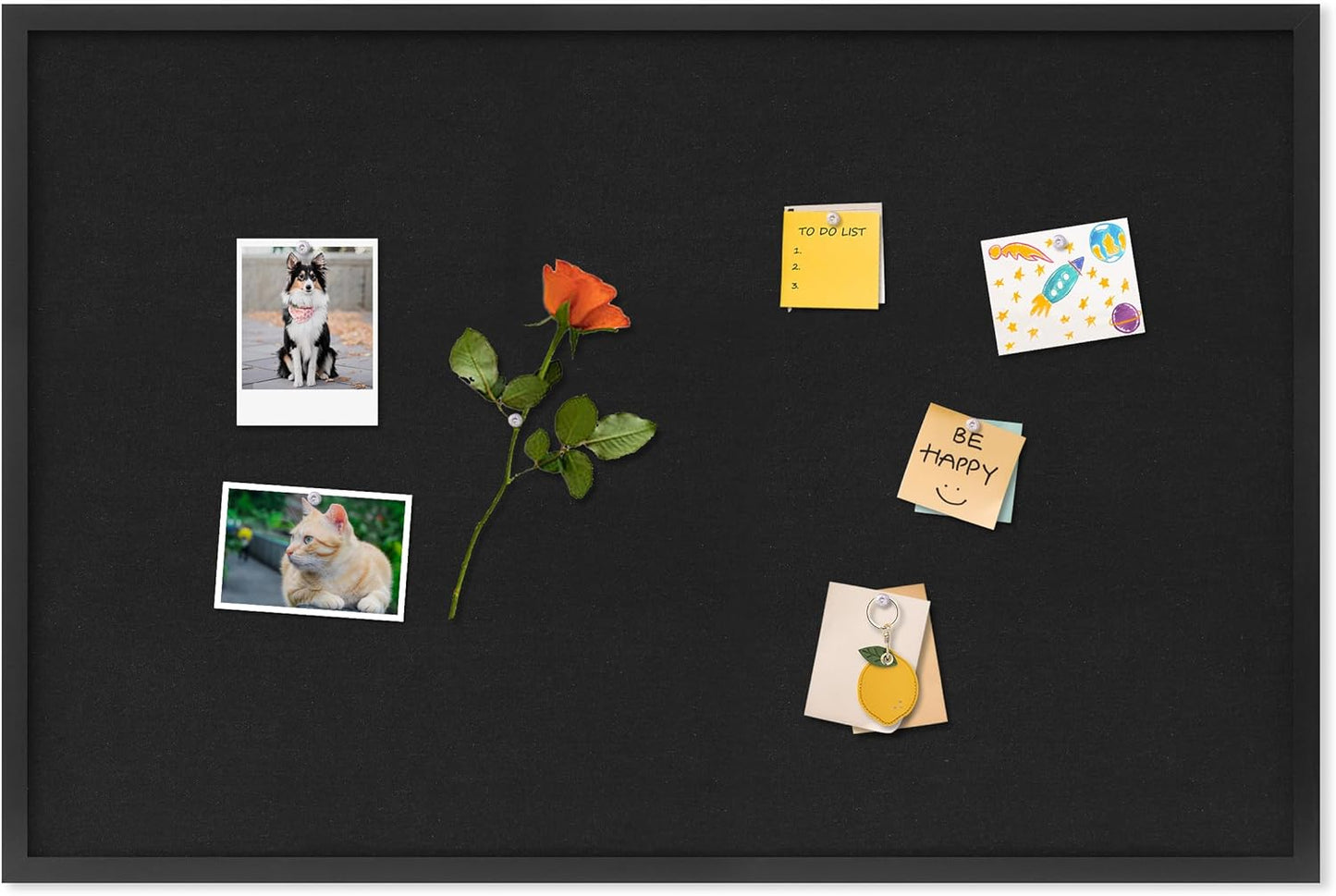 DAHAPYBOO Cork Board with Linen White,Bulletin Board 17"x12" Hanging Corkboards for Office Home School Message Board or Vision Board Decoration.